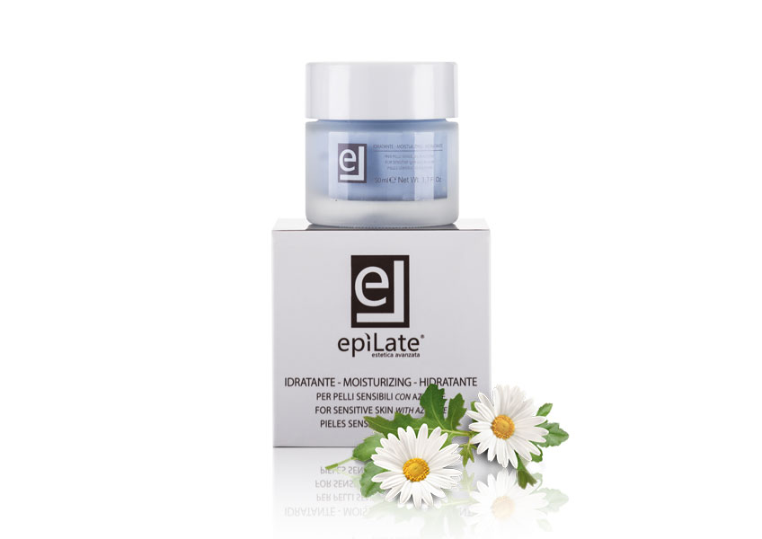 Crema idratante con azulene